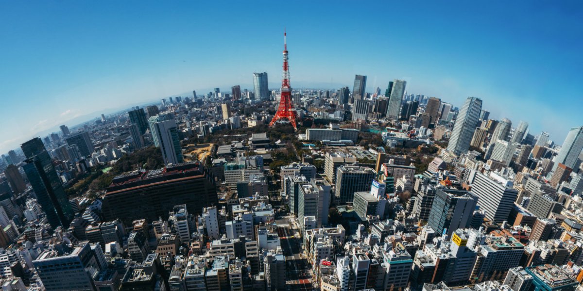 Aerial view of Tokyo