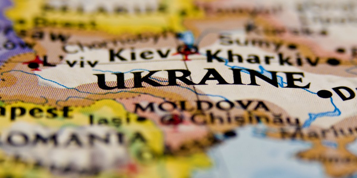 Ukraine on map