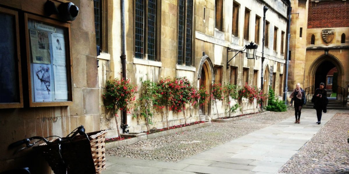 Pembroke College in the autumn