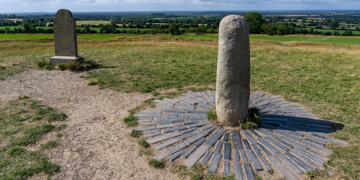 The Stone of Destiny on the Hill of Tara in County Meath in Ireland