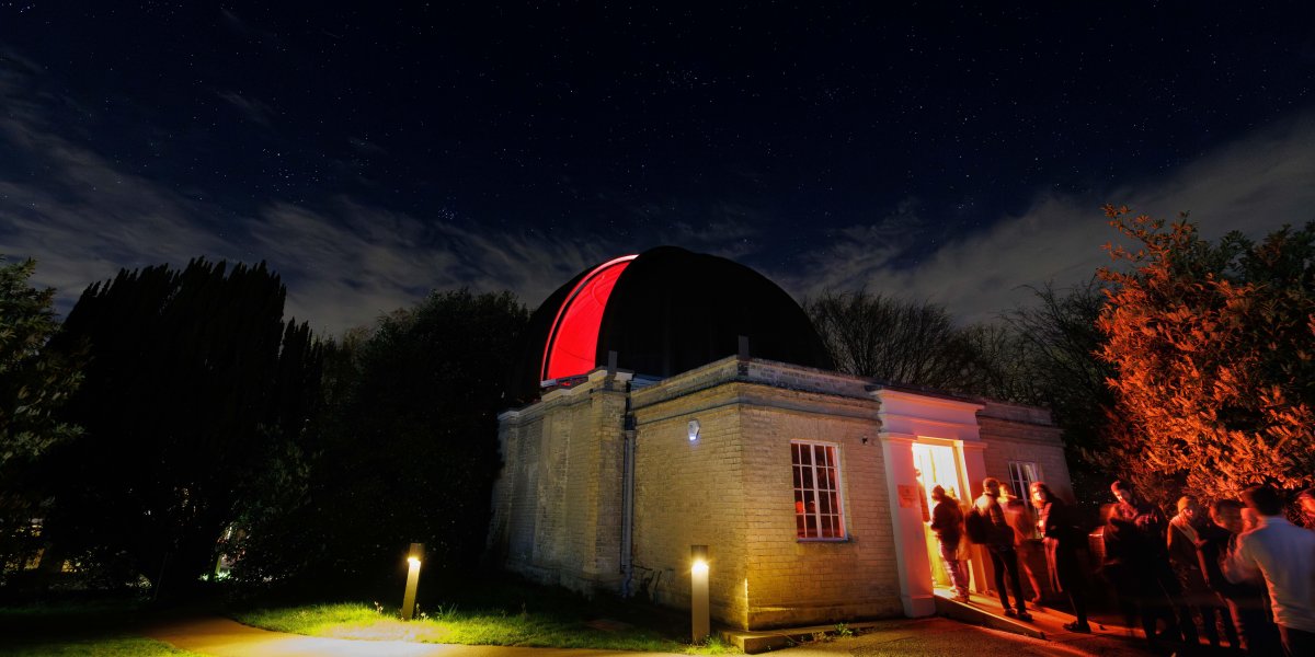 Astronomy Hub at night