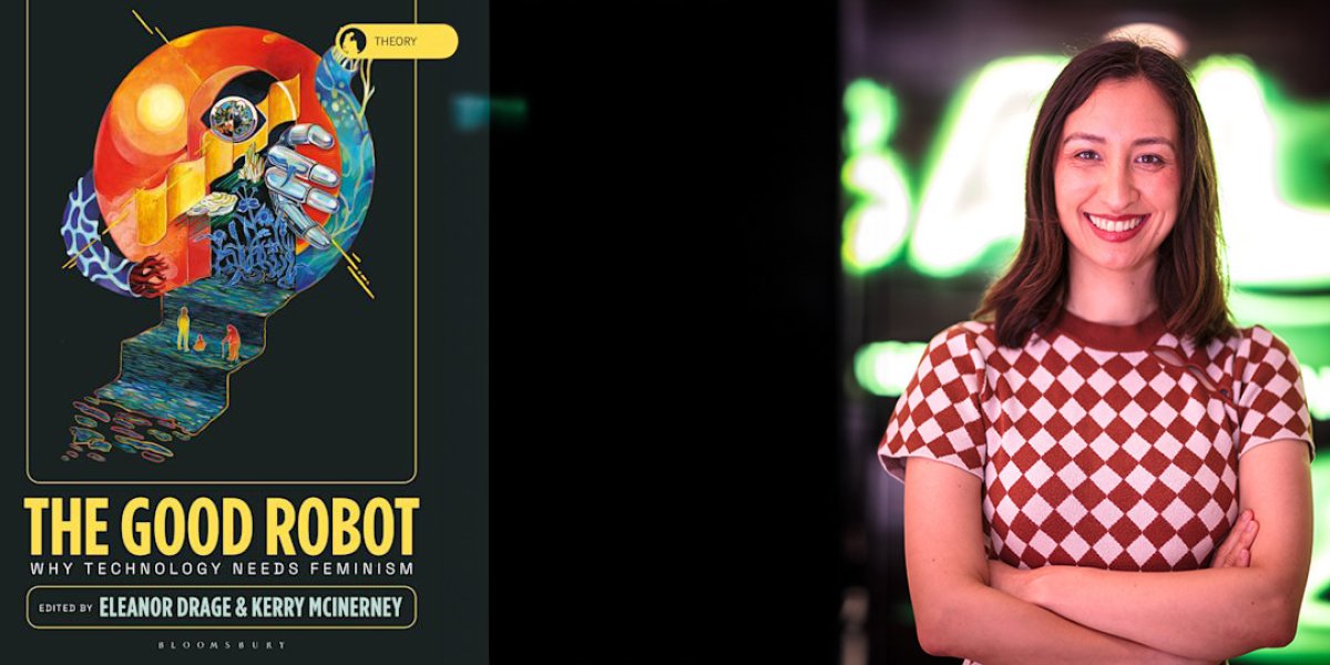 The Good Robot book cover and photo of Kerry McInerney